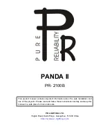 Pure Reliability PANDA II PR-2100B Product Manual предпросмотр