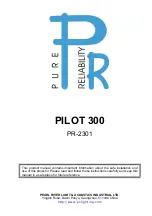 Pure Reliability PILOT 300 Manual предпросмотр