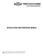 Предварительный просмотр 1 страницы Pure Resonance Audio PMZ16 Installation And Operation Manual