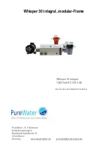 Pure Water Whisper 30 User Manual preview