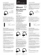 Предварительный просмотр 2 страницы PURE Bluetooth Earbuds User Manual