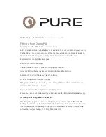 Preview for 1 page of PURE ChargePAK User & Fitting Manual