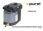 Preview for 1 page of PURE ED6100-LED Installation & Maintenance Instructions Manual