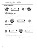 Предварительный просмотр 6 страницы PURE one Elite series II Owner'S Manual