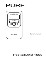 PURE POCKETDAB 1500 Owner'S Manual preview