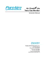 PureAire Air Check Lite Instruction Manual preview