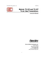 Preview for 1 page of PureAire TX-KE Instruction Manual