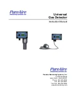PureAire Universal Gas Detector Instruction Manual preview