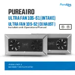 PureAiro ULTRA FAN 10S-S1 Installation & Operation Manual preview