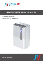 Puredry PD 2419 Sophia User Manual preview