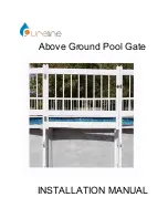 Pureline Above Ground Pool Gate Installation Manual предпросмотр