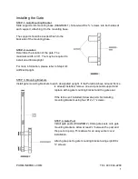 Предварительный просмотр 2 страницы Pureline Above Ground Pool Gate Installation Manual