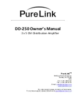 Preview for 1 page of PureLink DD-250 Owner'S Manual