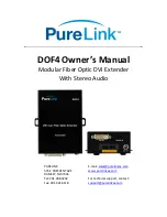 PureLink DOF4 Owner'S Manual предпросмотр