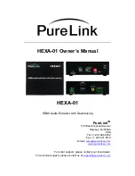 PureLink HEXA-01 Owner'S Manual preview