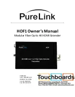 PureLink HOF1 Owner'S Manual preview