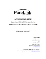 PureLink HRS50R Owner'S Manual preview