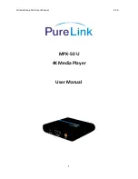 PureLink MPX-50 U User Manual preview