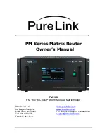 Предварительный просмотр 1 страницы PureLink PM-16X Owner'S Manual