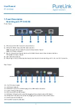 Preview for 8 page of PureLink PT-E-HD60 User Manual