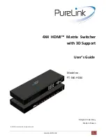 Preview for 1 page of PureLink PT-MA-HD44 User Manual