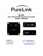 PureLink SE-DDL Owner'S Manual preview