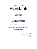 PureLink VIP200D-TX Quick Start Manual preview