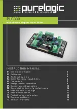 Preview for 1 page of Purelogic PLC330 Instruction Manual