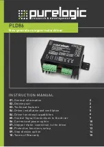 Purelogic PLD86 Instruction Manual preview