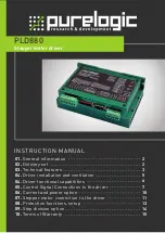 Preview for 1 page of Purelogic PLD880 Instruction Manual