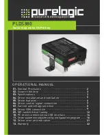 Purelogic PLDS880 Operational Manual предпросмотр