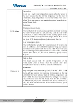 Preview for 40 page of Purelogic RAYCUS RFL-C1000W+H User Manual