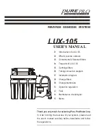 Preview for 1 page of PurePro LUX-105 User Manual