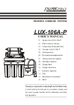 PurePro LUX-106A User Manual preview