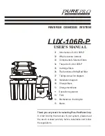 Preview for 1 page of PurePro LUX-106R-P User Manual