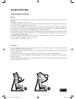 Preview for 7 page of PURESTRENGTH INCLINE CHEST PRESS Use And Maintenance Instructions