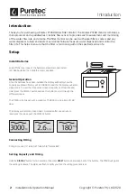 Предварительный просмотр 2 страницы Puretec PTE80 User Manual