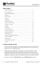 Preview for 2 page of Puretec Radfire RI Series User Manual