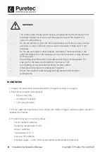 Предварительный просмотр 8 страницы Puretec UF10 Series User Manual