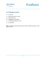 Preview for 7 page of PureTools PT-AA-140 User Manual