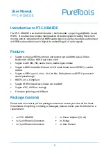 Preview for 5 page of PureTools PT-C-HDAEDE User Manual