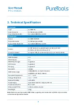 Preview for 8 page of PureTools PT-C-HDCEC User Manual