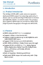 Preview for 6 page of PureTools PT-C-HDEARC-4K User Manual