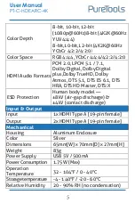 Предварительный просмотр 10 страницы PureTools PT-C-HDEARC-4K User Manual