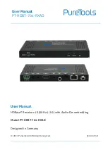 PureTools PT-HDBT-701-RXAD User Manual предпросмотр