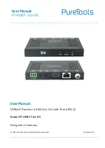 PureTools PT-HDBT-702-RX User Manual preview