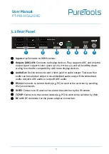 Preview for 10 page of PureTools PT-MA-HD42UHD User Manual