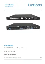 Preview for 1 page of PureTools PT-PMS-82S User Manual