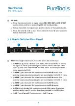 Preview for 14 page of PureTools PT-PMS-82S User Manual