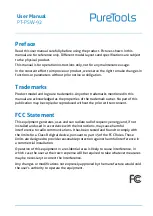 Preview for 2 page of PureTools PT-PSW-92 User Manual